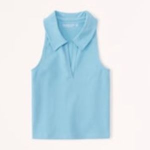 NWT!! Abercrombie and Fitch Essential polo Tee in blue